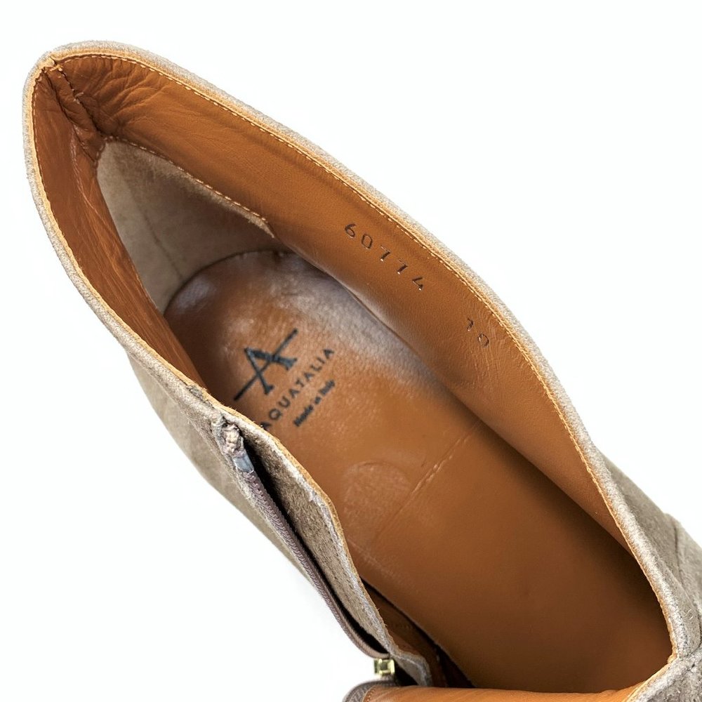 Aquatalia Emiliana Surplice Suede Ankle Booties - Picture 11 of 12